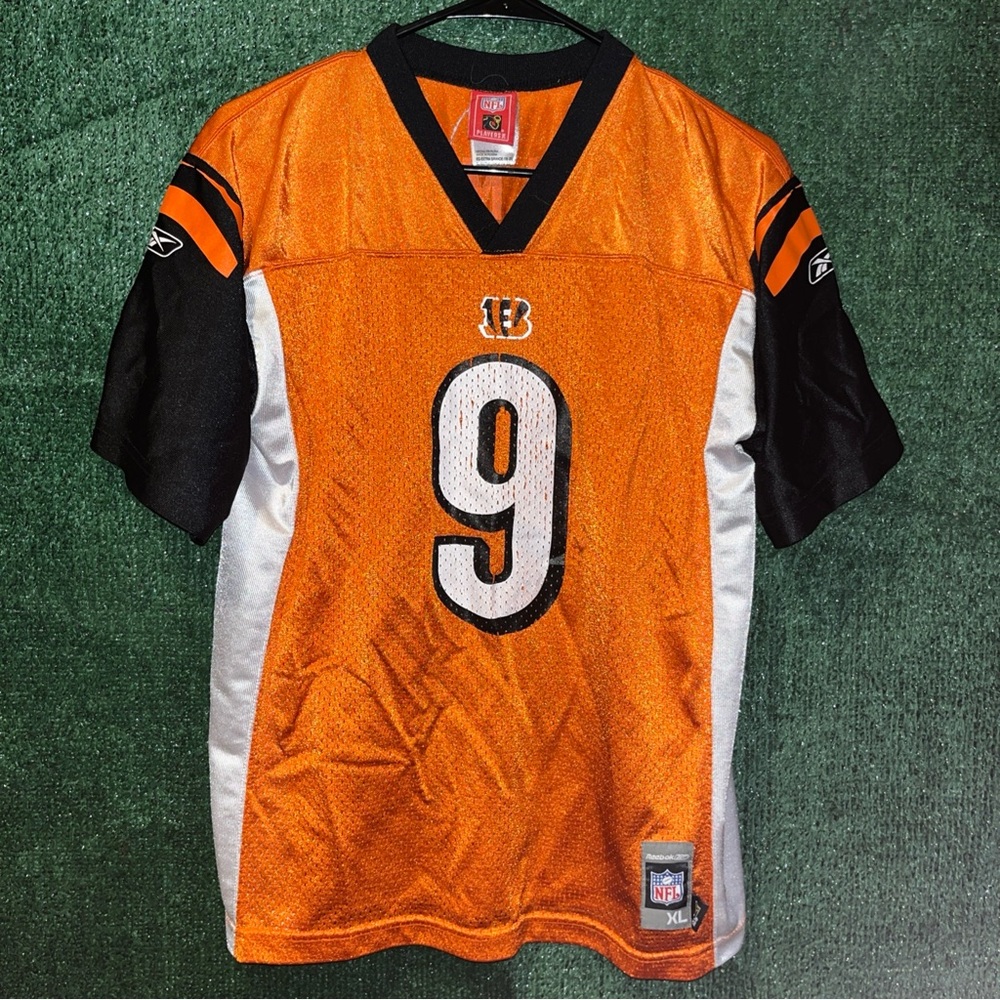 Cincinnati Bengals Vintage Y2K #9 Palmer Jersey YOUTH XL NFL tag Ohio